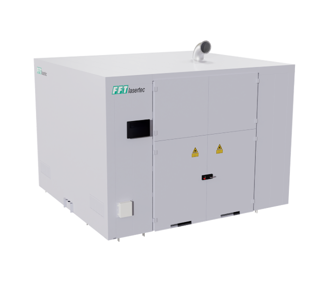 Laser protection cabin